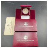 1988 Us Mint Olympic Silver Dollar Set Coa