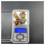 Lot Jewelry Brooches Pendants Rings 18.1g