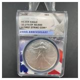 2026 Silver Eagle Anacs Ms70 First Strike
