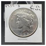 1935-S Peace Silver Dollar