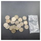 19 Jefferson Nickels 1942-1949 Mixed Dates/Mints