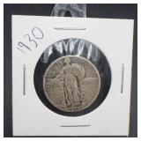 1930 Standing Liberty Silver Quarter