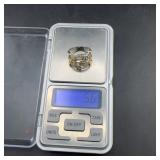 Sterling Silver Multi-Band CZ Ring, 5.6g