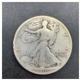 1916 Walking Liberty Half Dollar Silver Coin