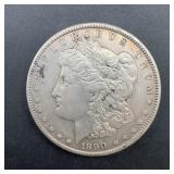 1890-CC Morgan Silver Dollar Coin