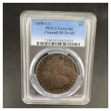 1890-CC Morgan Dollar PCGS Cleaned XF Details
