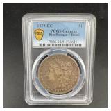 1879-CC Morgan Dollar PCGS Genuine Rim Damage