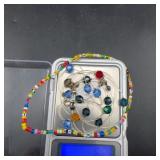 4 Glass Beaded Necklaces