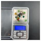 Faceted Bead Necklaces with Multicolor Acrylic