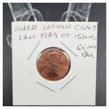 2025-D Lincoln Shield Cent