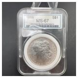 1889 Morgan Silver Dollar CSI MS67