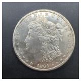 1881-S Morgan Silver Dollar, San Francisco Mint