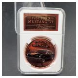 1967 Ford Mustang GT 1 oz .999 Copper Round