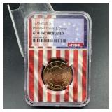 1776-2026 $1 President Donald J. Trump NGC Gem