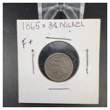 1865 U.S. Three-Cent Nickel