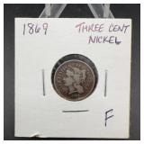 1869 U.S. Three-Cent Nickel