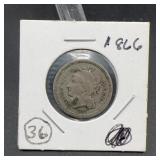 1866 U.S. Three-Cent Nickel