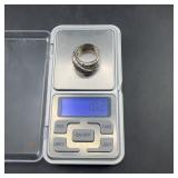 Sterling Silver Textured Ring, 10.2g