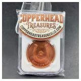 Copperhead Treasures 1 Oz .999 Fine Copper Round