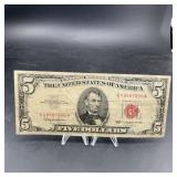 1963 $5 United States Red Seal Note