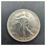 1918-D Walking Liberty Half Dollar Silver Coin
