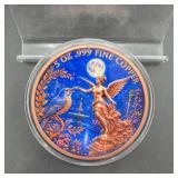 5 oz .999 Fine Copper Colorized Round