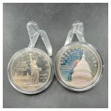 1986-S & 1994-S US Silver Dollar Proof Coins