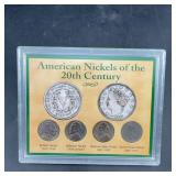 American Nickels Of The 20th Century Set