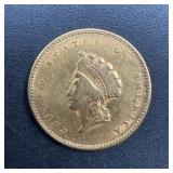 1854 $1 Gold Dollar, Type 2