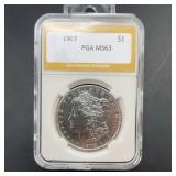1903 Morgan Silver Dollar PGA MS63 $1