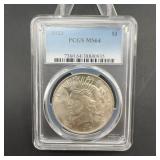 1923 Peace Silver Dollar PCGS MS64