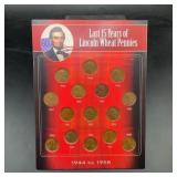 Lincoln Wheat Pennies Set 1944ï¿½1958, 15 Coins