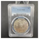 1879-S Morgan Dollar PCGS MS61 Silver Coin