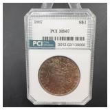 1887 Morgan Silver Dollar PCI MS67