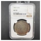 1897-O Morgan Silver Dollar NGC AU53