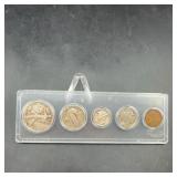 5 U.S. Coins in Whitman Holder