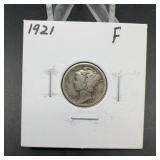 1921 Mercury Silver Dime