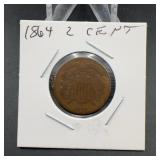 1864 Two Cent Coin United States