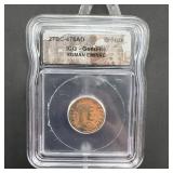 Roman Empire Bronze Coin 27BC-476AD ICG Genuine