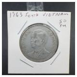 1963 South Vietnam 50 Xu Coin