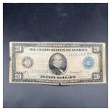 1914 $20 Federal Reserve Note L24776291A