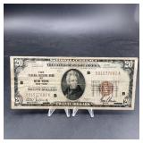 1929 $20 FRBN New York National Currency Note