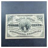 1863 Three Cent Fractional Currency Note