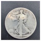 1921-D Walking Liberty Half Dollar Silver Coin