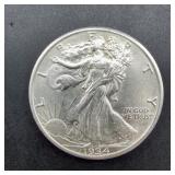 1934 Walking Liberty Half Dollar Silver Coin