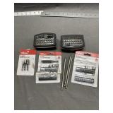 Assorted Drill Sockets, Bits, and Adapters