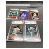 5 Graded 10 Roger Clemens Cards