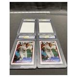 2 - Kirby Puckett & 2 Mike Schmidt Error Cards