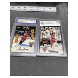 2 Graded 10 Michael Jordan Cards