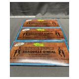 3 Shaq 23KT "A Star is Born" Three Card Set